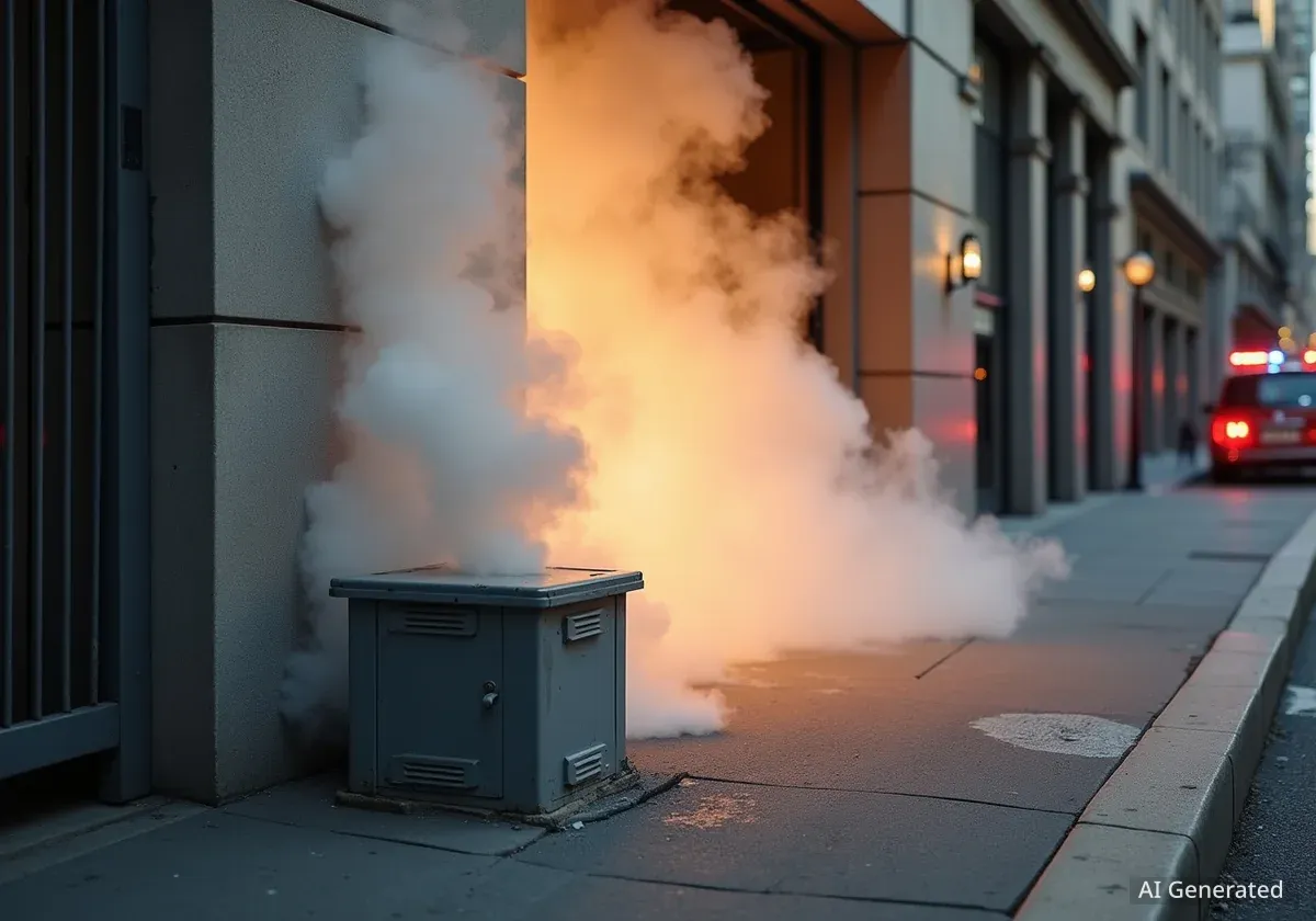 Car Accident Damages Utility Box, Causes Parkhaus Fire